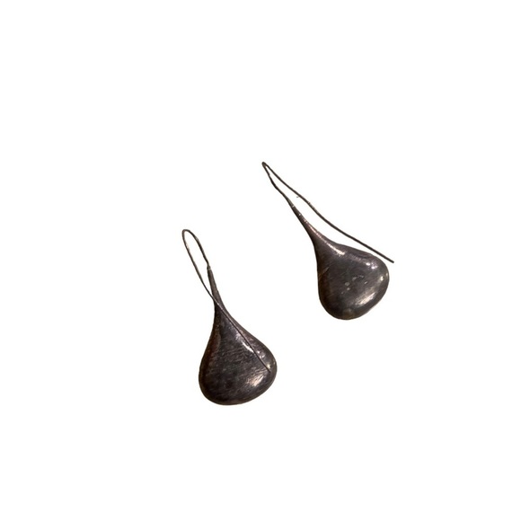 Silver Statement Earrings Vintage Style - Picture 5 of 6